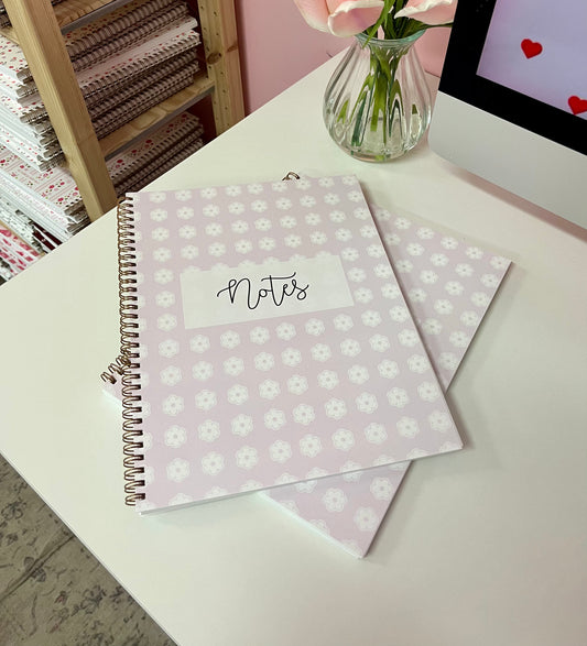 Cahier de notes | Lilas et fleurs blanches