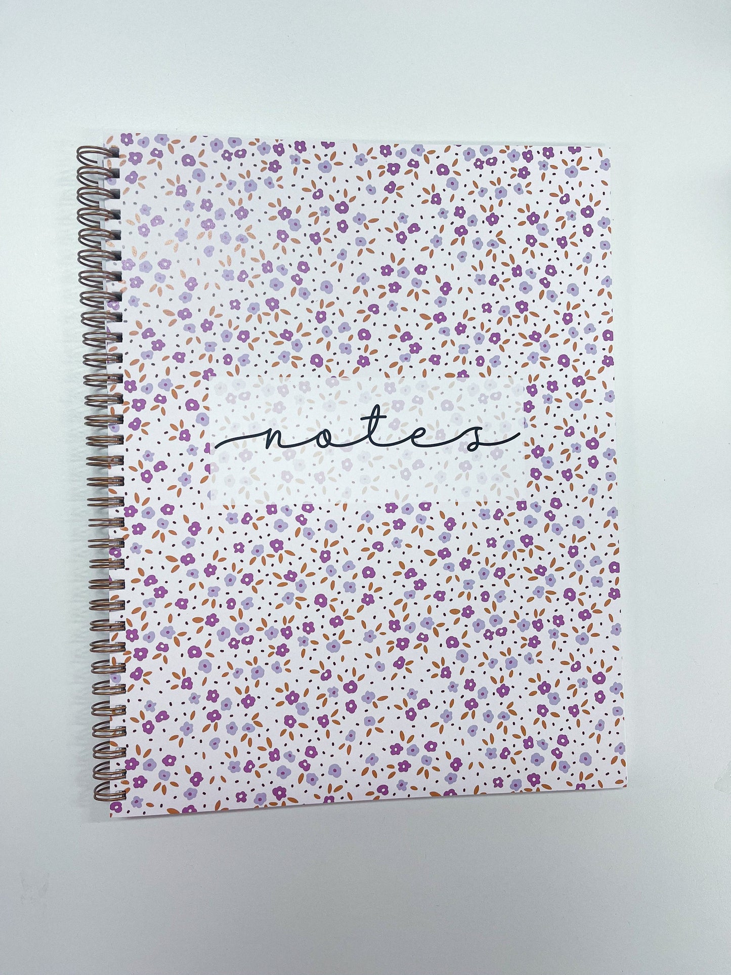 Cahier de notes | Fleurs mauves pâles et foncées