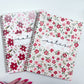 Cahier de notes | Fleurs rouges et roses