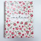 Cahier de notes | Fleurs rouges et roses