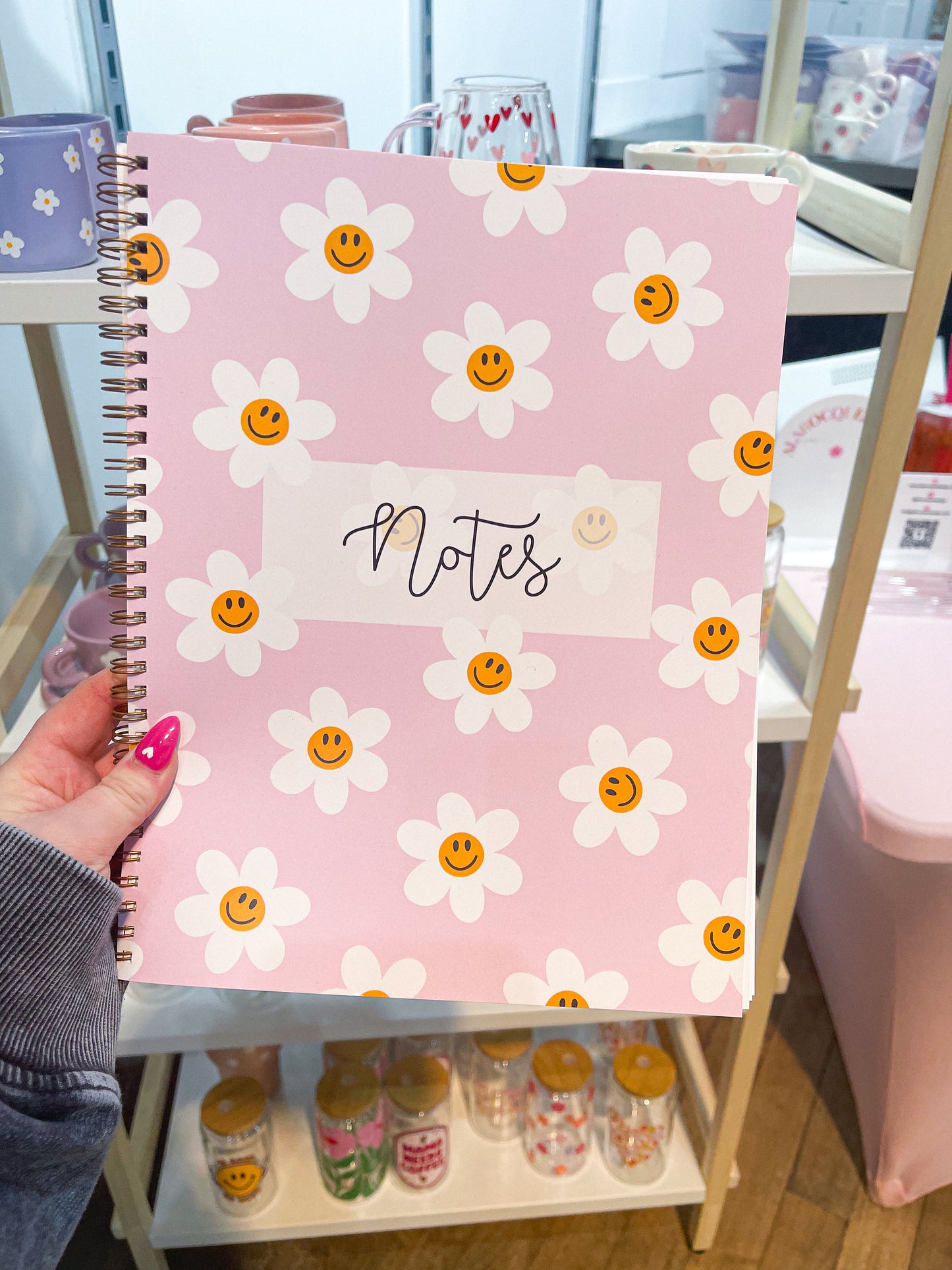 Notebook | Daisies &amp; Smileys | 100 pages