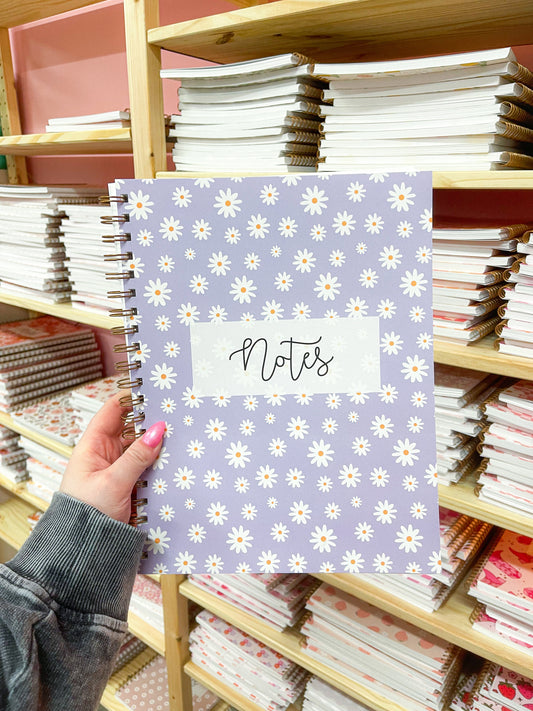 Notebook | Mauve &amp; Daisies | 100 pages