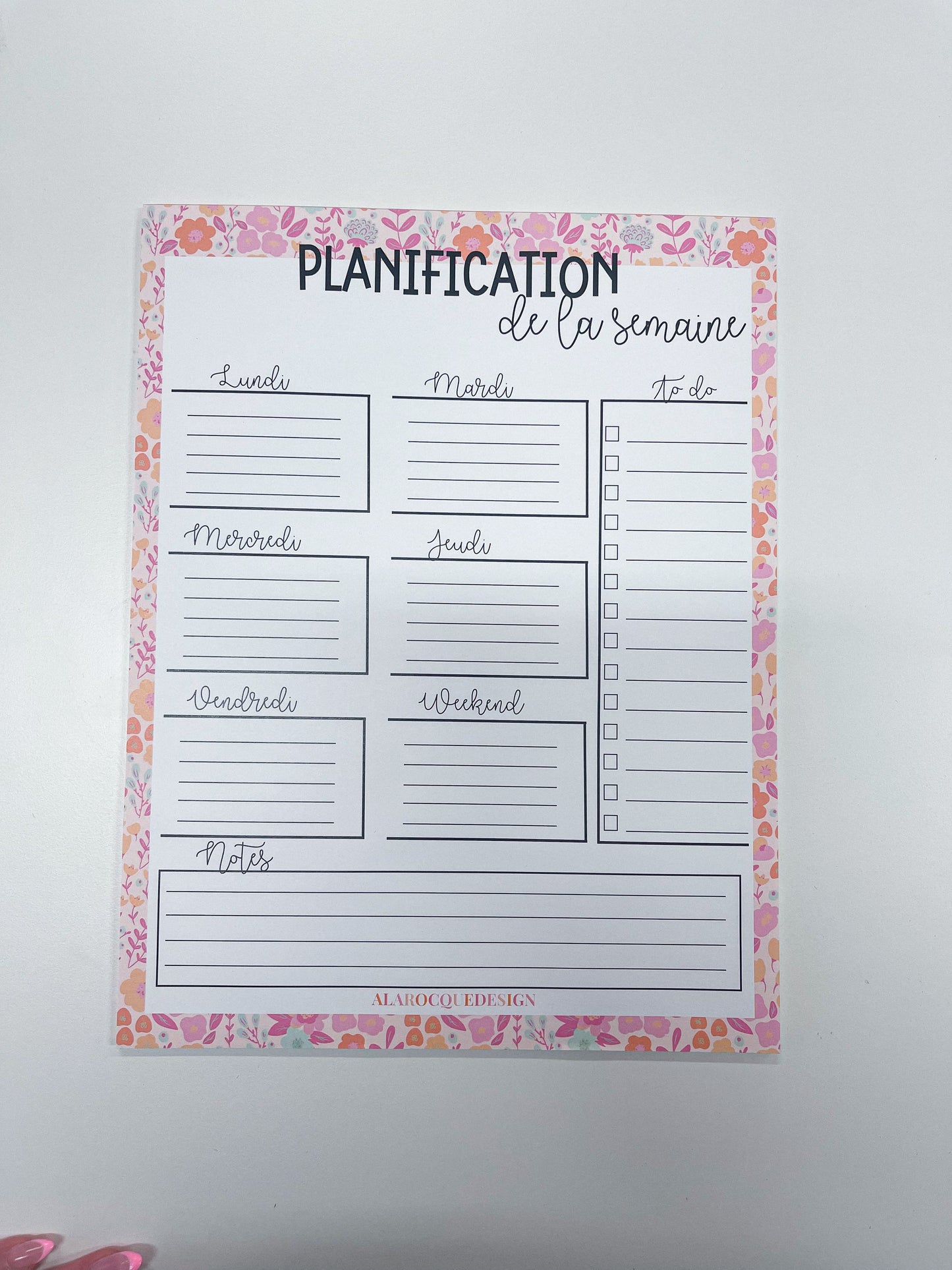 Planificateur de semaine | Fleurs colorées | 25 pages