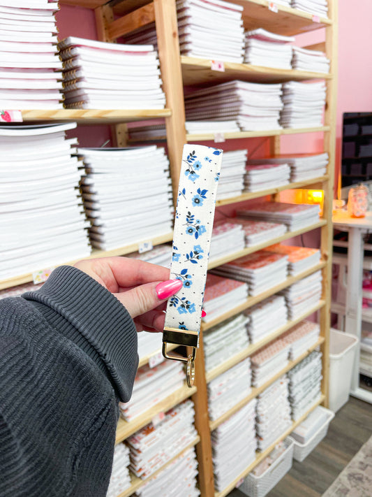 Porte-clé bracelet avec lanière en coton