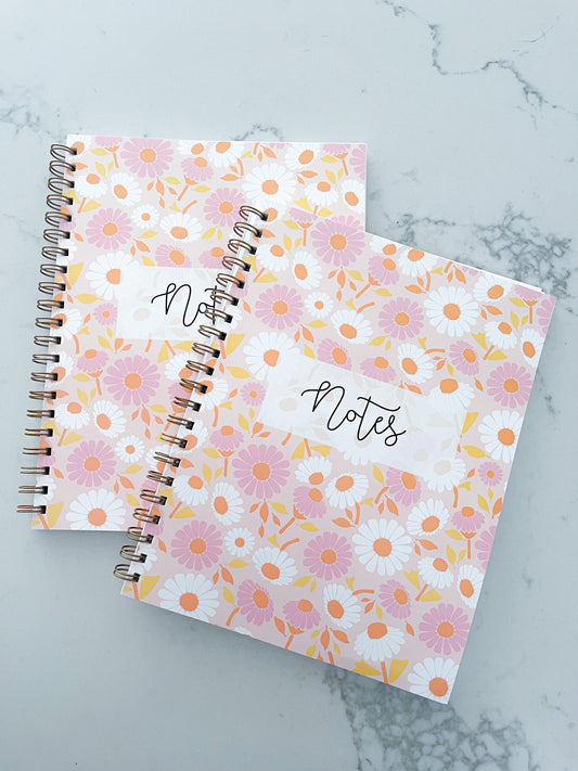 Cahier de notes | Fleurs Pastel | 100 pages