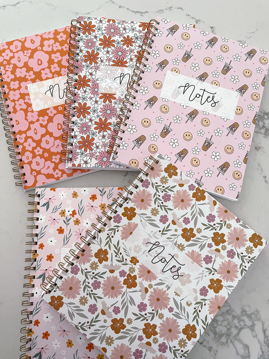 Cahier de notes | Fleurs Pastel | 100 pages