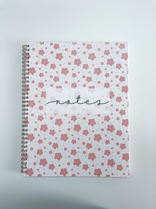 Cahier de notes | Fleurs brunes | 100 pages