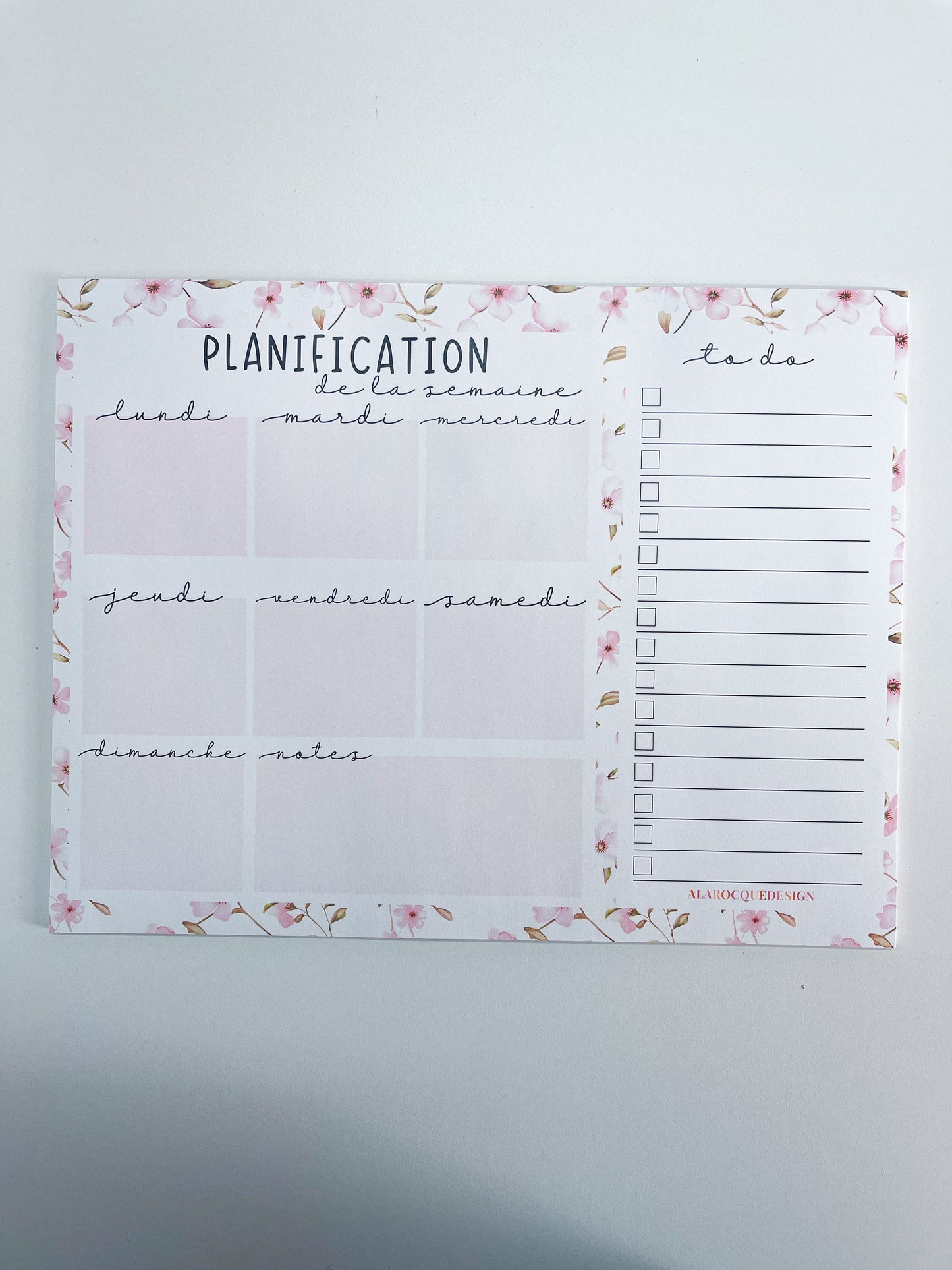 Planificateur de semaine | Sakura roses | 25 pages