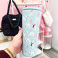 24 oz Blue Insulated Bottle | Bear | Christmas Collection | Lid &amp; Straw Included