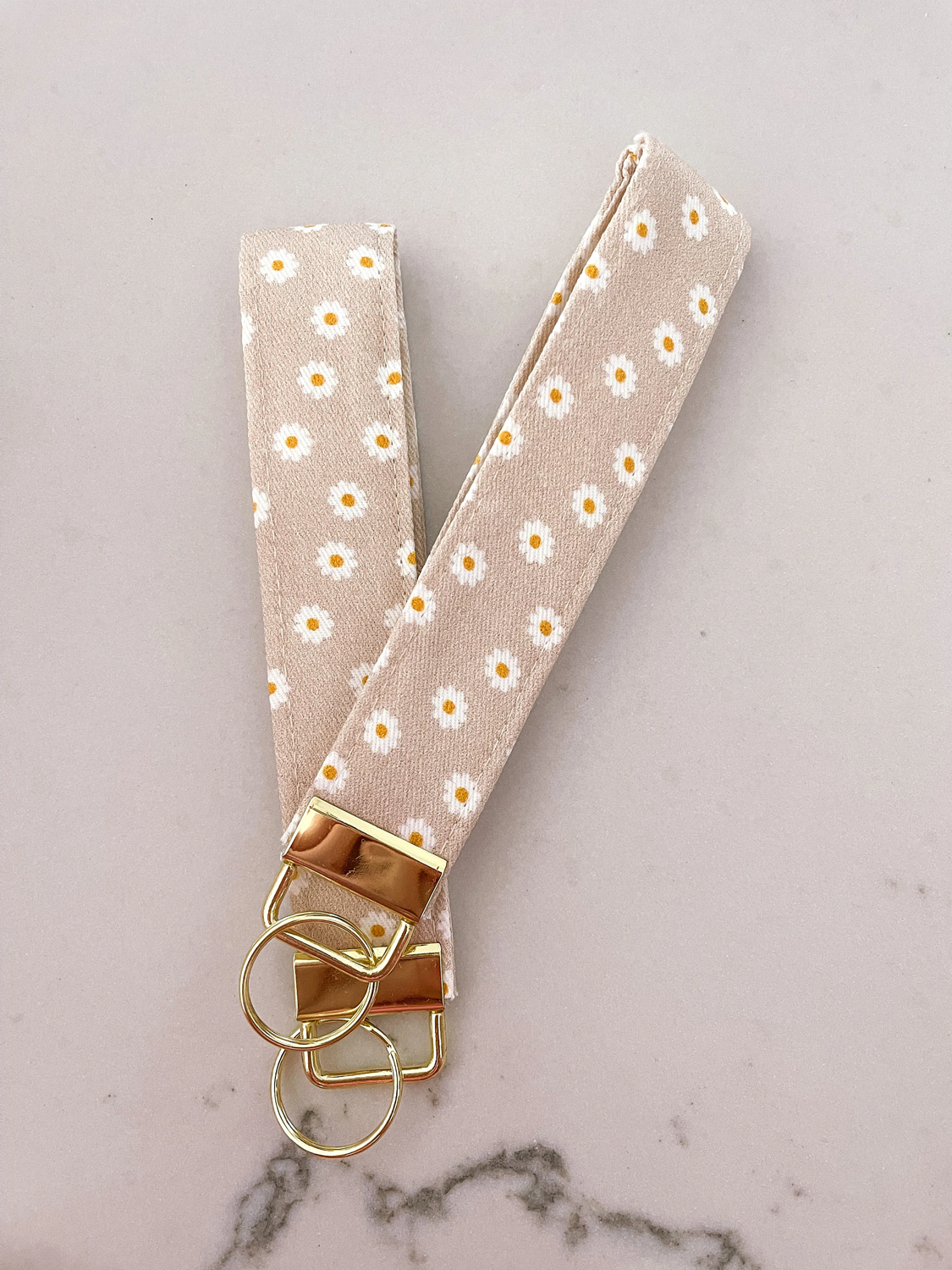 Porte-clés bracelet avec lanière en coton
